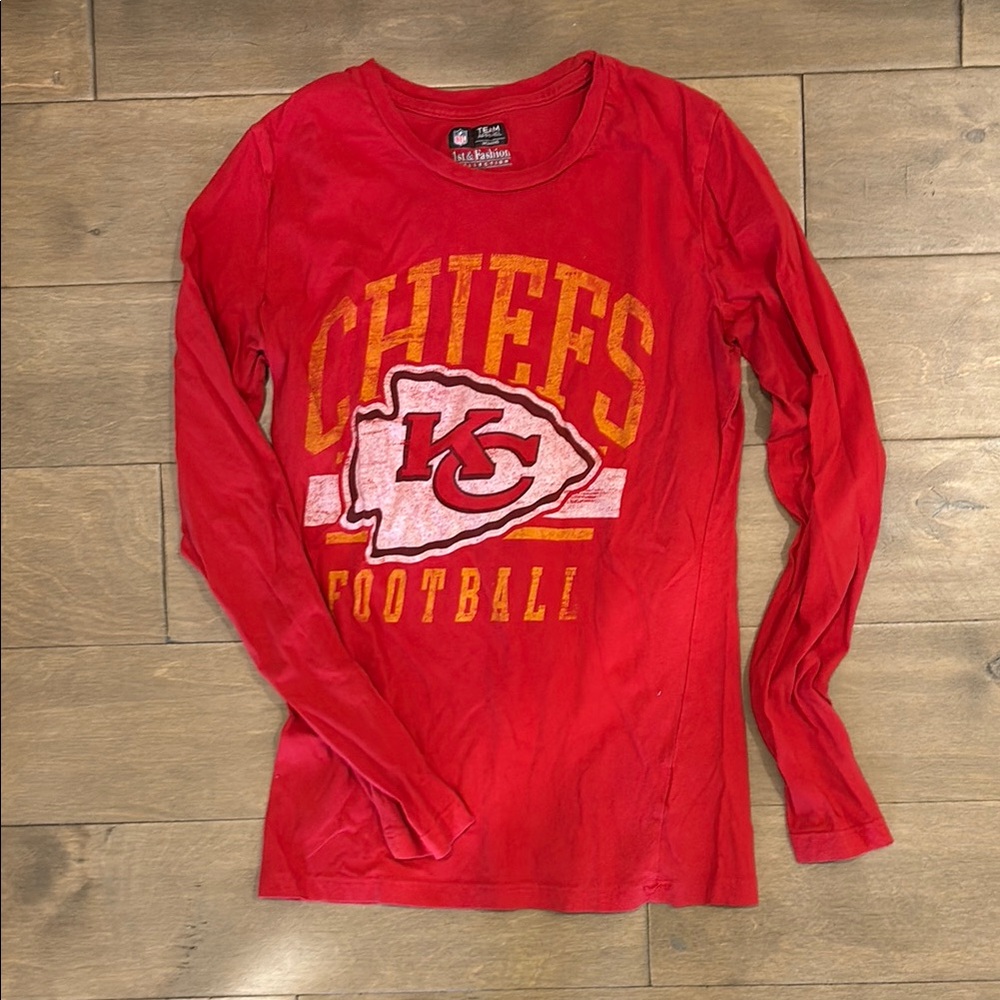 NFL Red Long Sleeve Chiefs Tee
